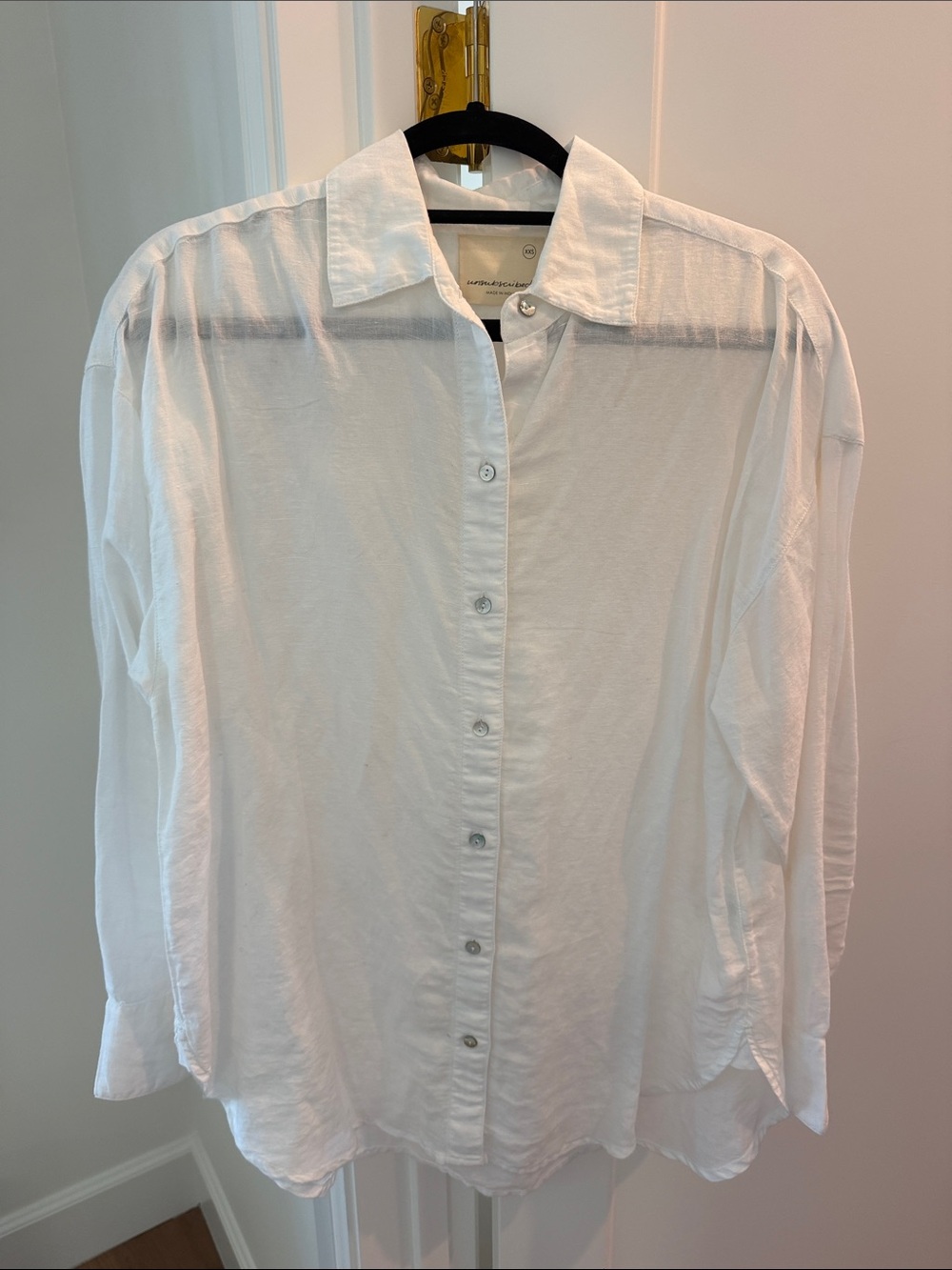Unsubscribed Classic White Button-Up Shirt